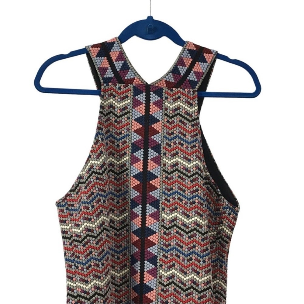 NWT $178 BCBG Max Azaria Jacquard Tesa Halter Dress M - Picture 5 of 9